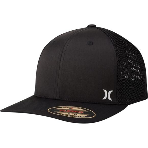 Mens mesh baseball cap fitted summer hat breathable curved brim sporty - Picture 1 of 8